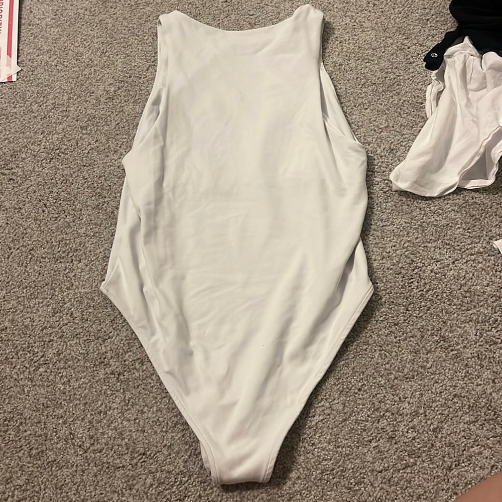 Zara White Bodysuit Size Medium!